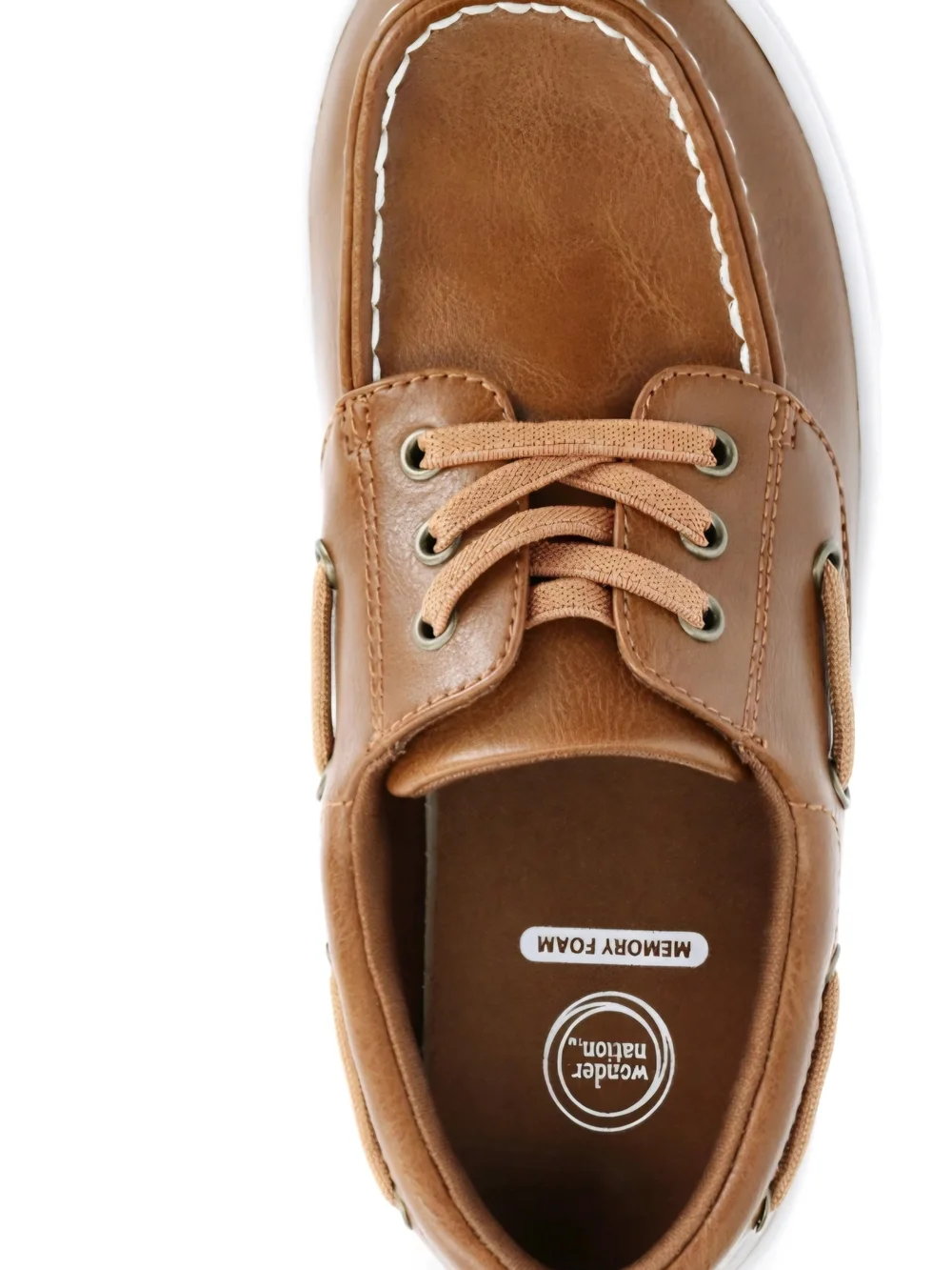 Wonder Nation Little Boys Brown Boat Shoes - Size 10